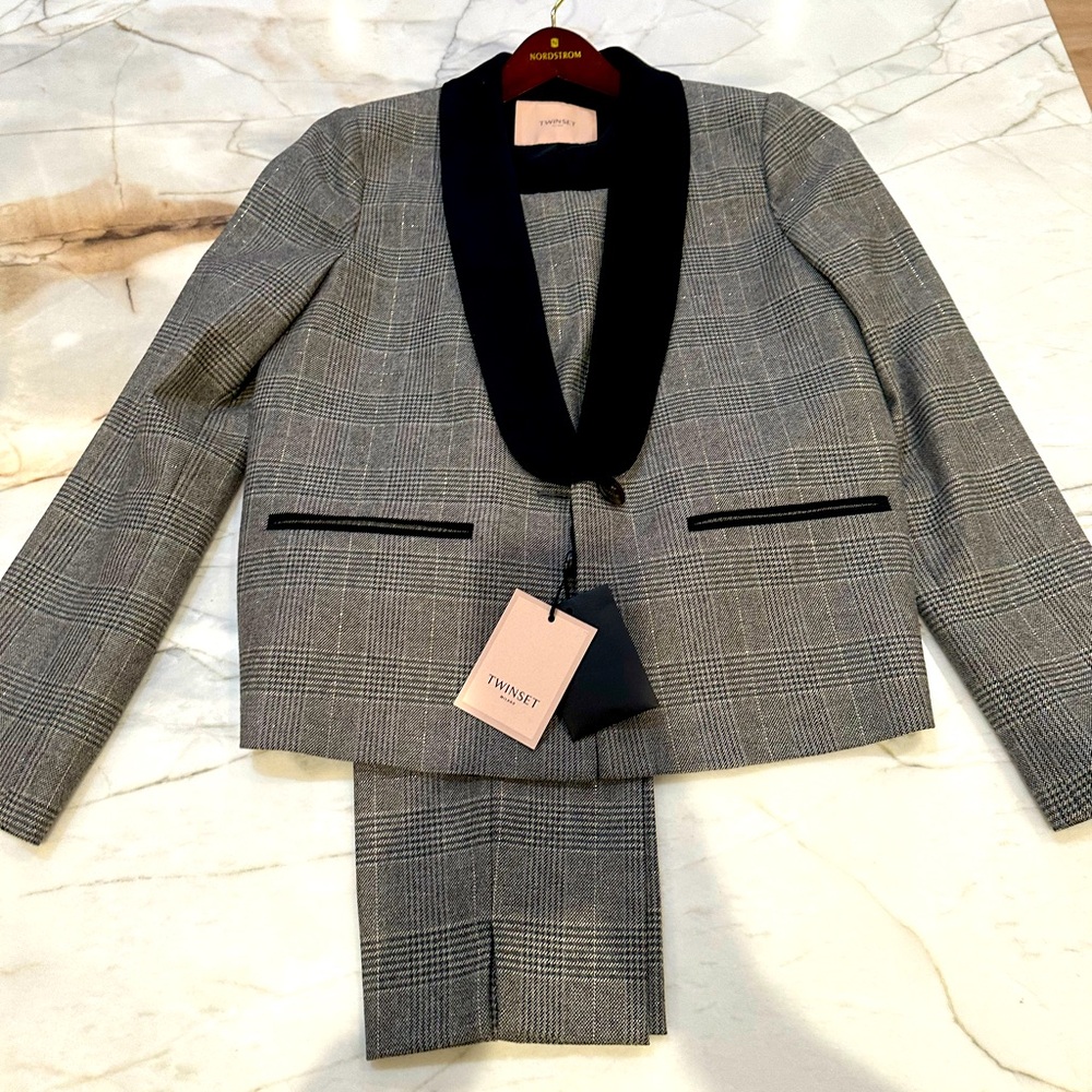 Twinset Women’s Designer Dress Professional Suit Modern Pattern
